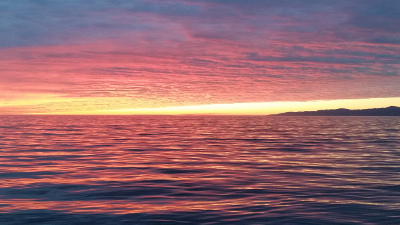 Beautiful Sunset outside Marina del Rey, California